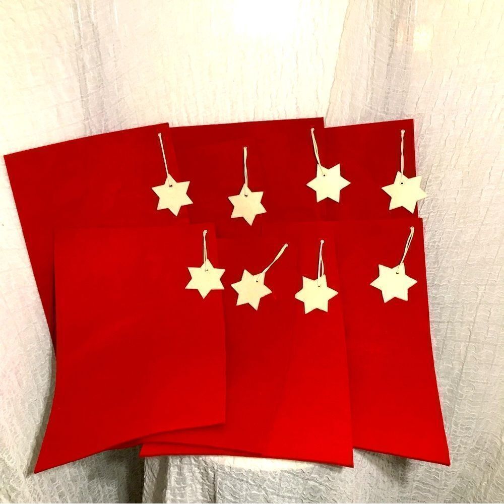 Set of 8 Red Christmas Place Mats